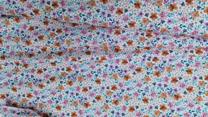 Fine Poplin Katoen Kleine Bloemetjes Makoma Stoffen Fine Poplin Katoen Kleine Bloemetjes Makoma Stoffen
