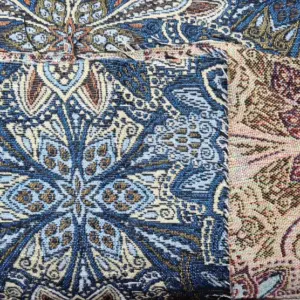 Jacquard Gobelin Blauw Oriënt