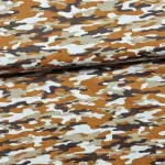 Veelzijdige camouflage katoenstof Camel Leger stoffen kopen Makomastoffen Holland