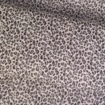 Punta tricot panterprint stof in beige en zwart Bestel Bij Makomastoffen stoffenwebwinkel Barendrecht