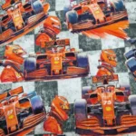 Verstappen Formule 1 Race auto Red Bull en Ferrari Joggingstof voor tienerkleding Bij makomastoffen