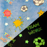 Wellness Fleece Glow In The Dark Voetballen Team work !