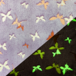 Wellness Fleece Glow In The Dark met vlinders