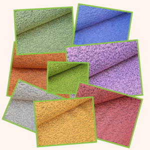 Bouclé Melange stof in nieuwste modekleuren warme kwaliteit 70% polyester, 30% wol, Bij makomastoffen Nederland