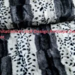 Zachte imitatiebont stof Design Antilope Zwart dierenprint