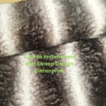 Zachte imitatiebont stof Streep Design dierenprint geschikt voor kleding, voering en woondecoratie