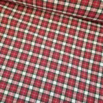 Boerenbond ruit groen rood Bontgerweven 280 cm breed Voor woon decoratie