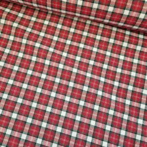 Boerenbond ruit groen rood Bontgerweven 280 cm breed Voor woon decoratie