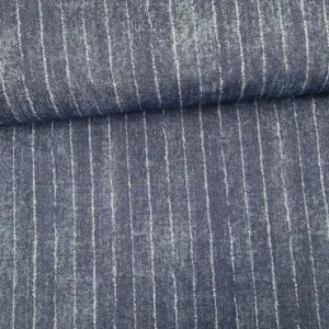 stretch denim spijkerstof met streep voorgewassen denim met elastan De stoffenwebwinkel online