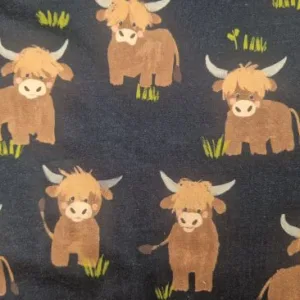 tricot stof met koeien katoen lycra kinderstoffen online