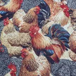 Jacquard Gobelin stof Met sierkippen Stoffen voor woondecoratie