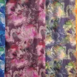 Royal Poplin Exotisch stof in vier kleuren blauw old rose paars en oranje Zelf mooie dames kleding maken