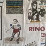 Muhammad Ali Boxing Gobelin stof voor woondecoratie stoffenwebwinkel Drenthe