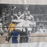 Winner Muhammad Ali vs Joe Frazier Boxing stoffenwebwinkel Amsterdam