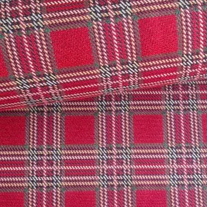 Gobelin stof Rode Tartan Ruit geweven rode tartan ruit voor woondecoratie