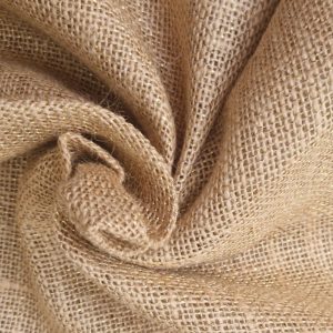 jute stof goudspikkel naturel beige met goudkleurige spikkels
