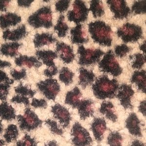 Teddy Borg met Panter Design – zachte fluffy panterprint winterstof
