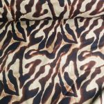 softshell luipaard stof bruin naturel zwart dierenprint
