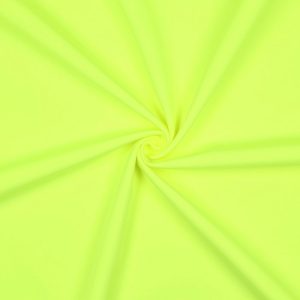 softshell stof neon geel winddicht waterafstotend voor jassen en sportkleding