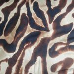 soft shell luipaard stof bruin naturel zwart